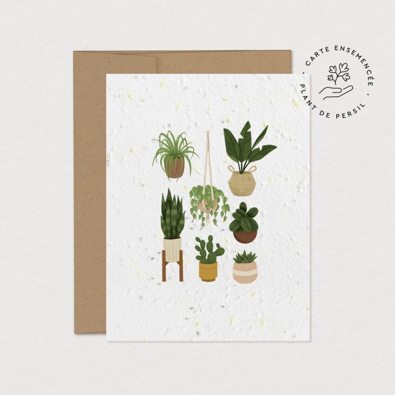 Carte de souhaits à planter Pouce vert - Mimosa Design