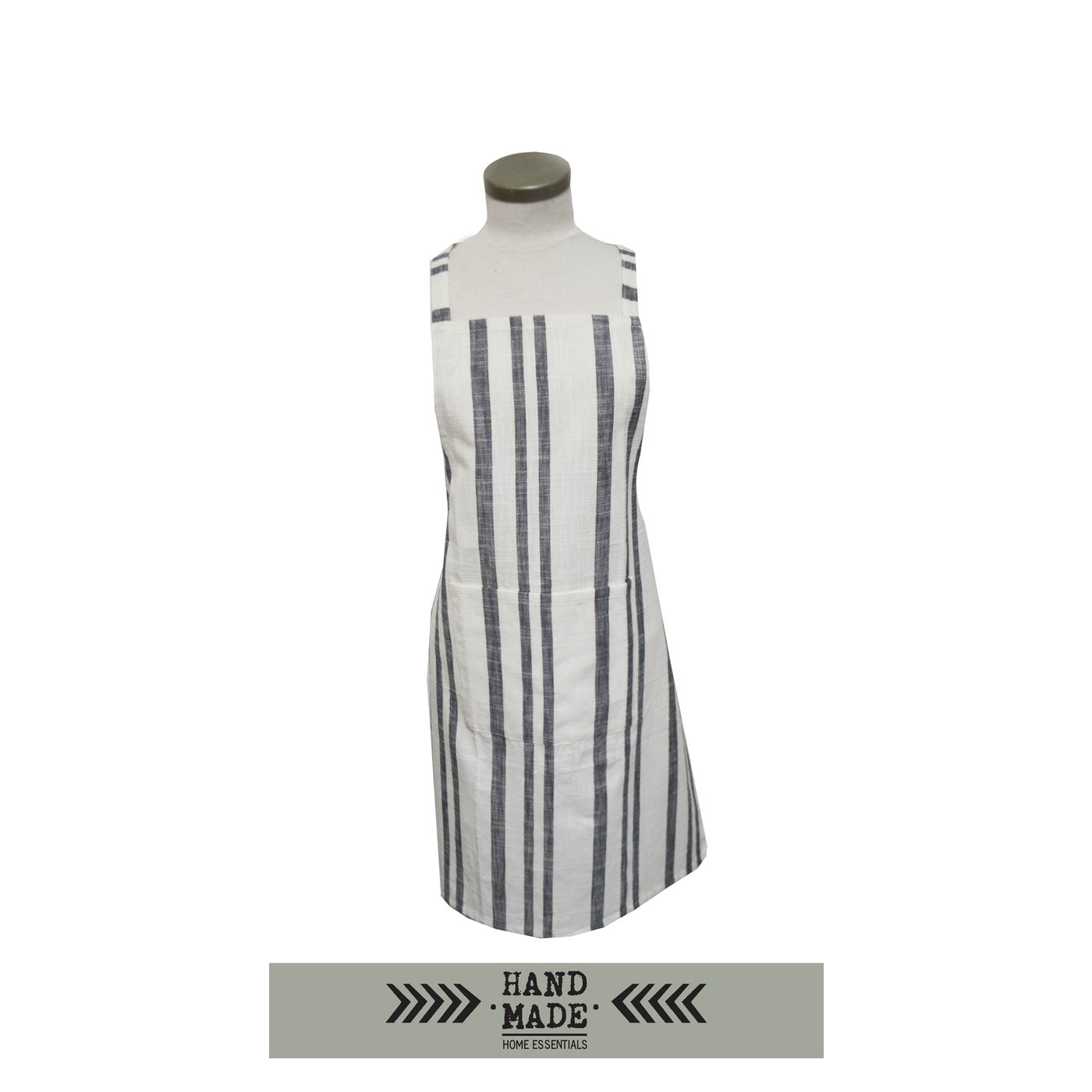 Tablier ligné gris - Nostalgia