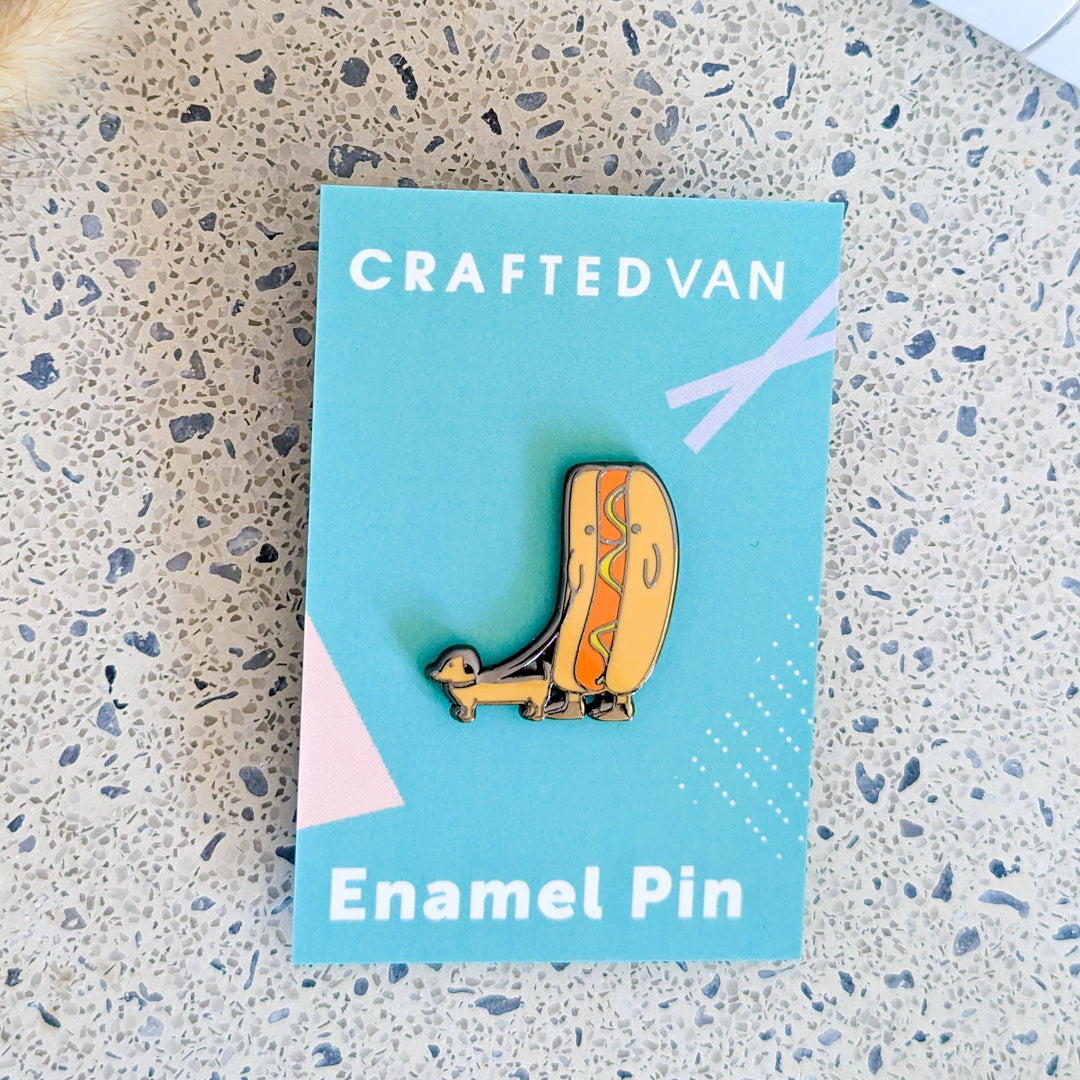 Pin Hotdog & Chien saucisse - Craftedvan