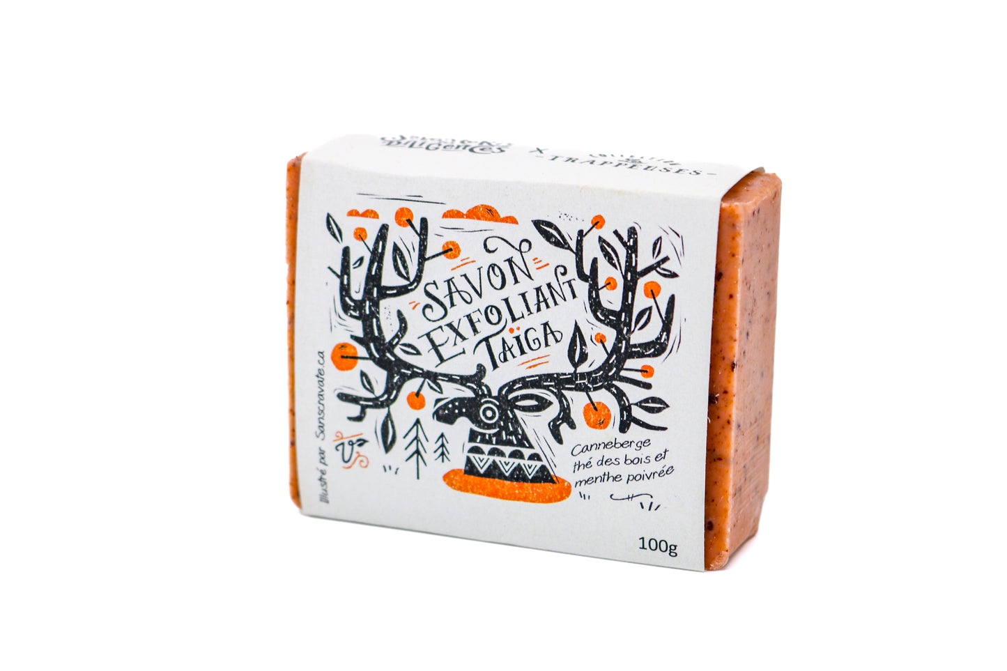 Savon en barre exfoliant Taïga 100g - Savonnerie des Diligences