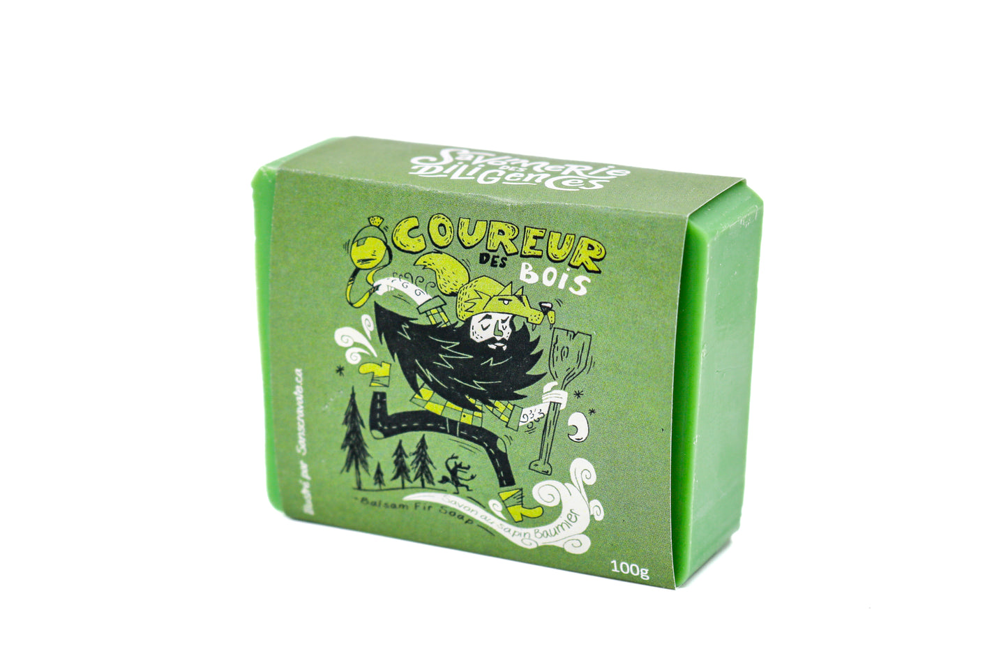 Savon en barre Le coureur des bois 100g - Savonnerie des Diligences