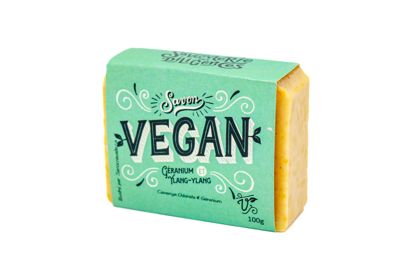 Savon en barre végan 100g - Savonnerie des Diligences