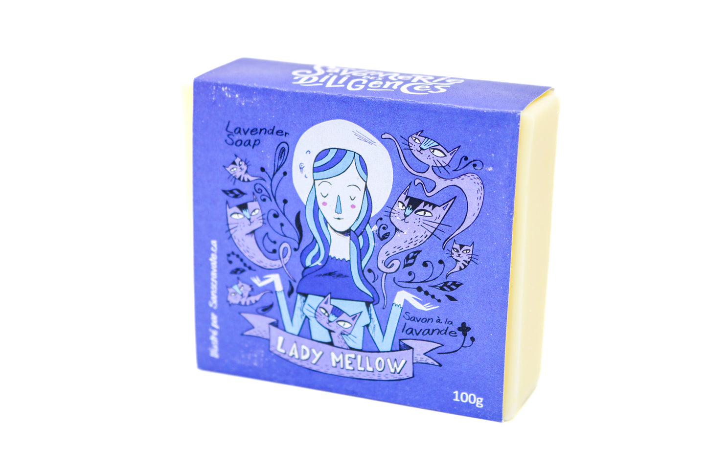 Savon en barre Lady Mellow 100g - Savonnerie des Diligences