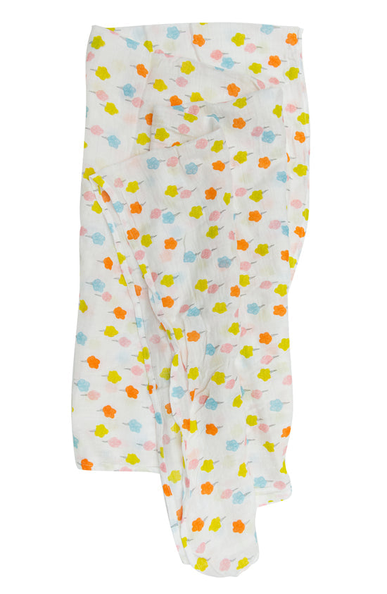 Couverture à emmailloter en mousseline Candy Floss - Loulou Lollipop