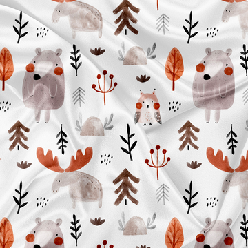 Couverture Forêt aquarelle - Oops