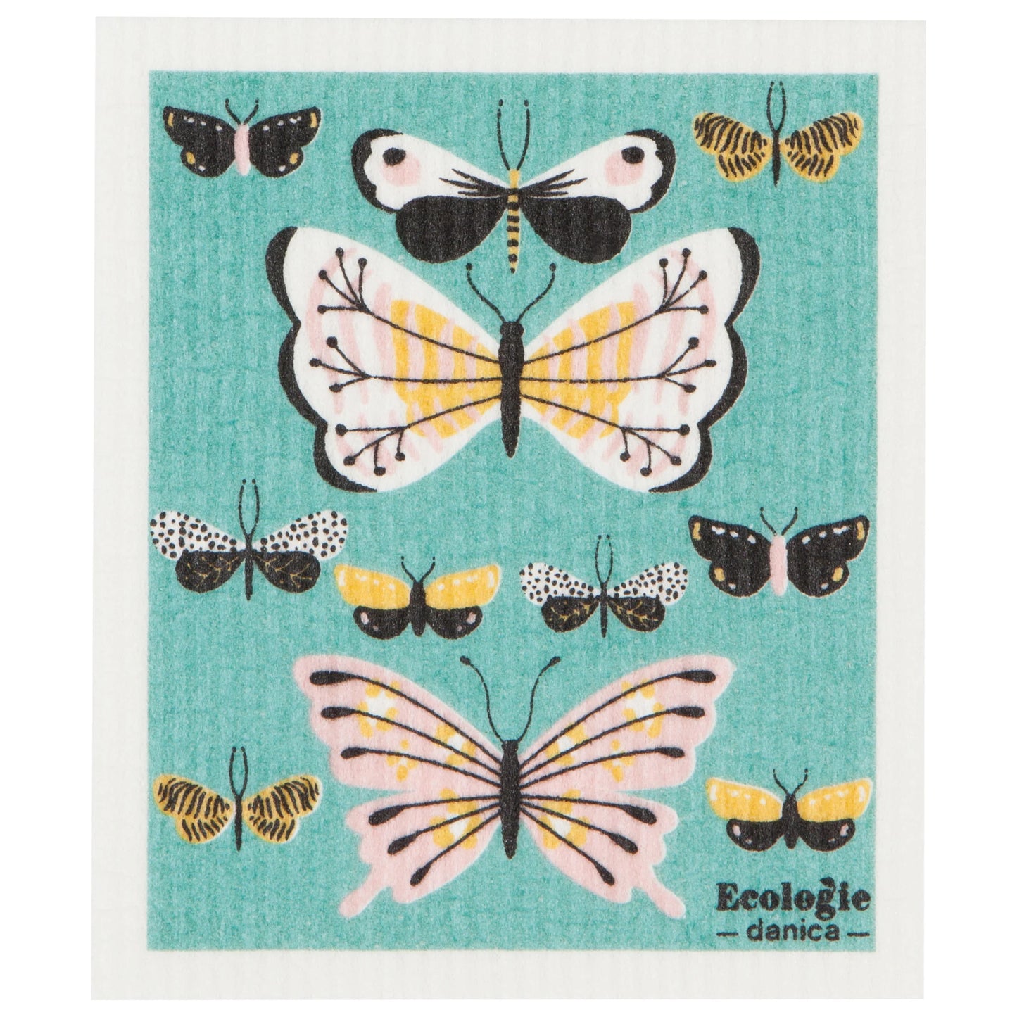 Chiffon-éponge suédois Butterflies - Danica