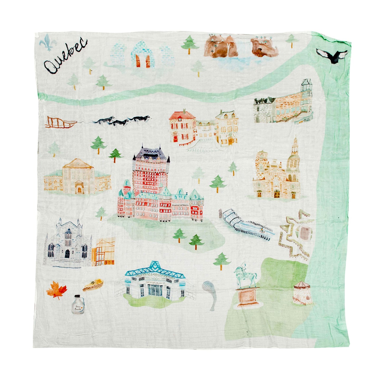 Couverture à emmailloter en mousseline Québec - Loulou Lollipop