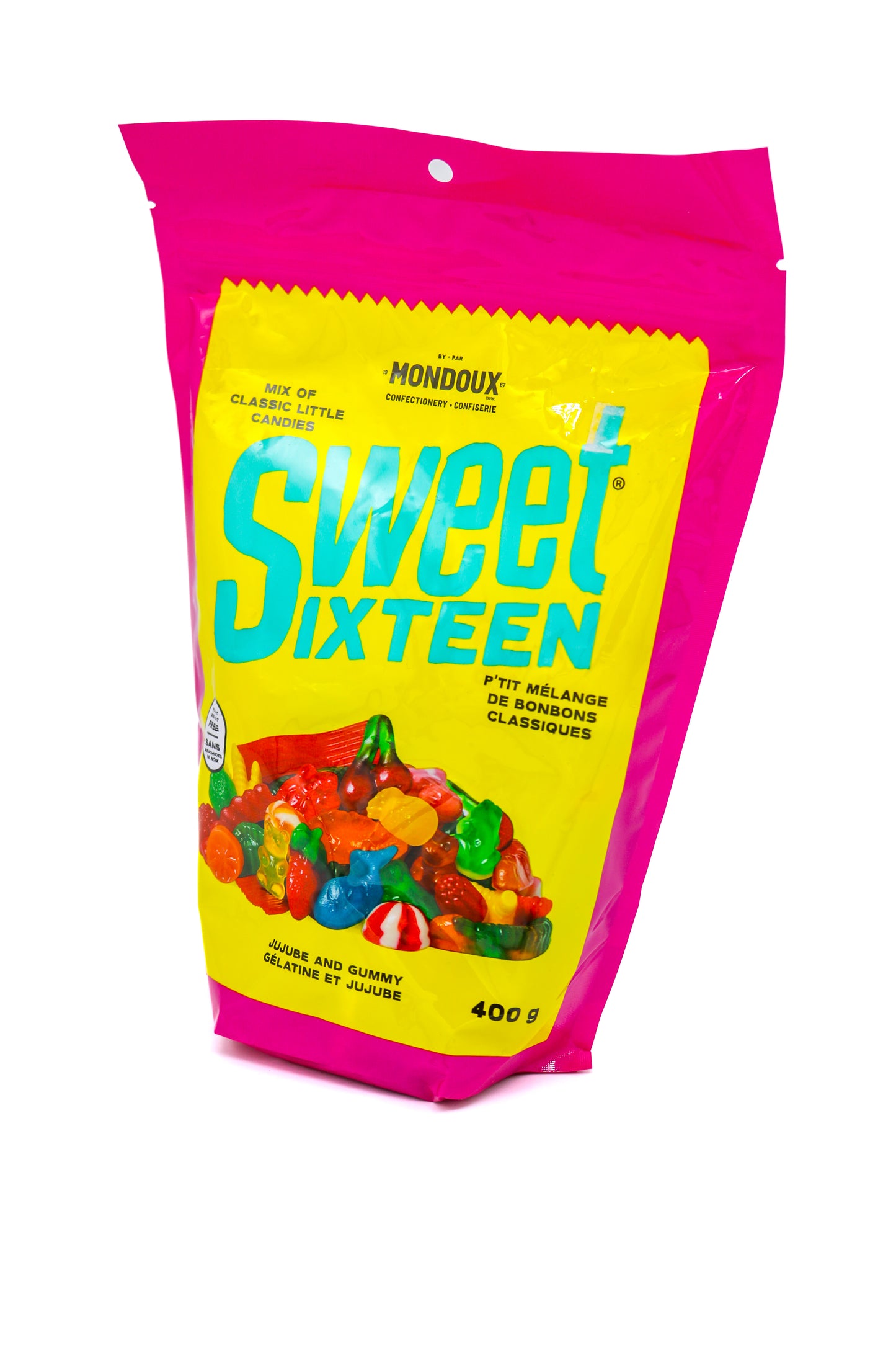 Gélatine et jujubes Sweet Sixteen - Mondoux