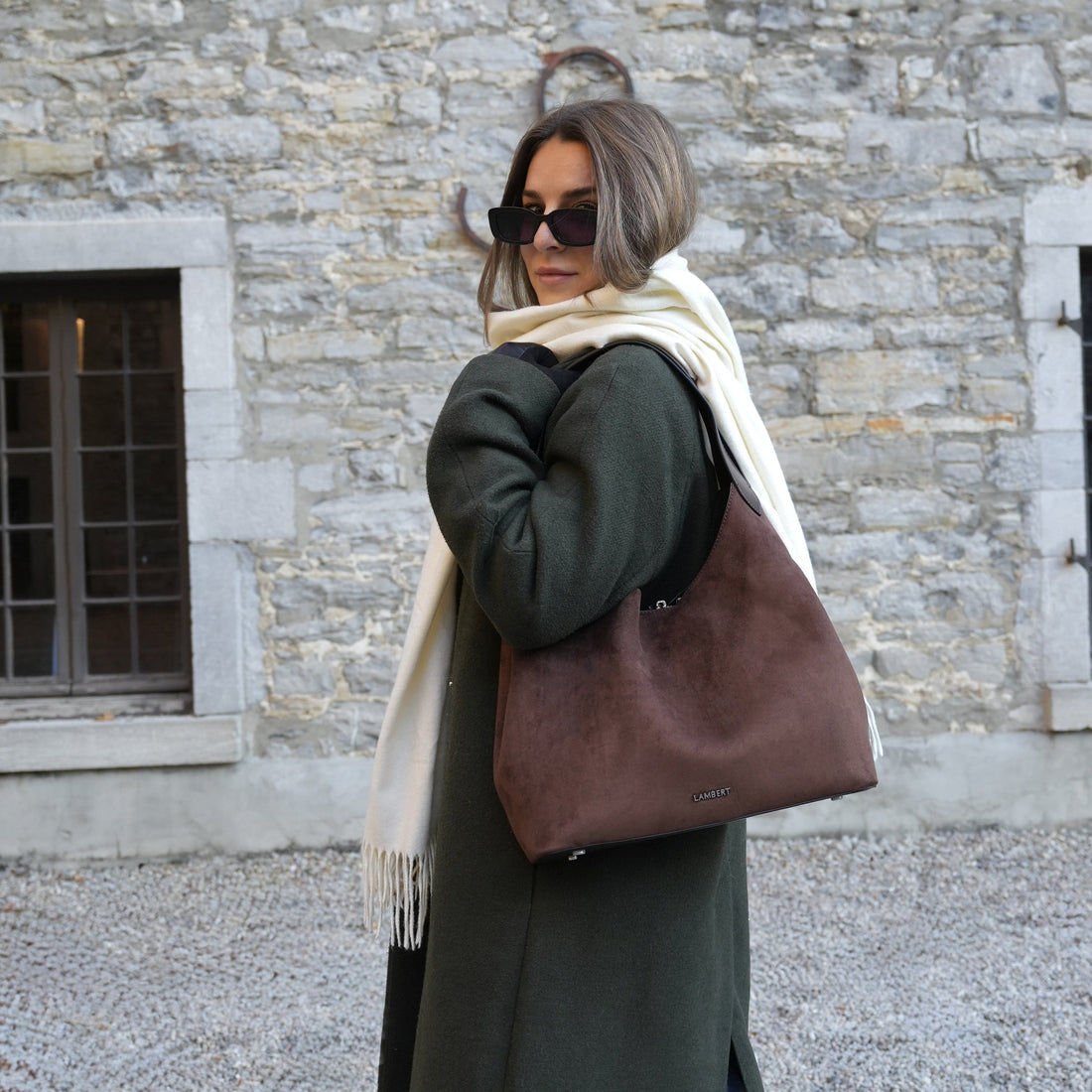 Le Katy Sac fourre-tout en suède vegan bark - Lambert