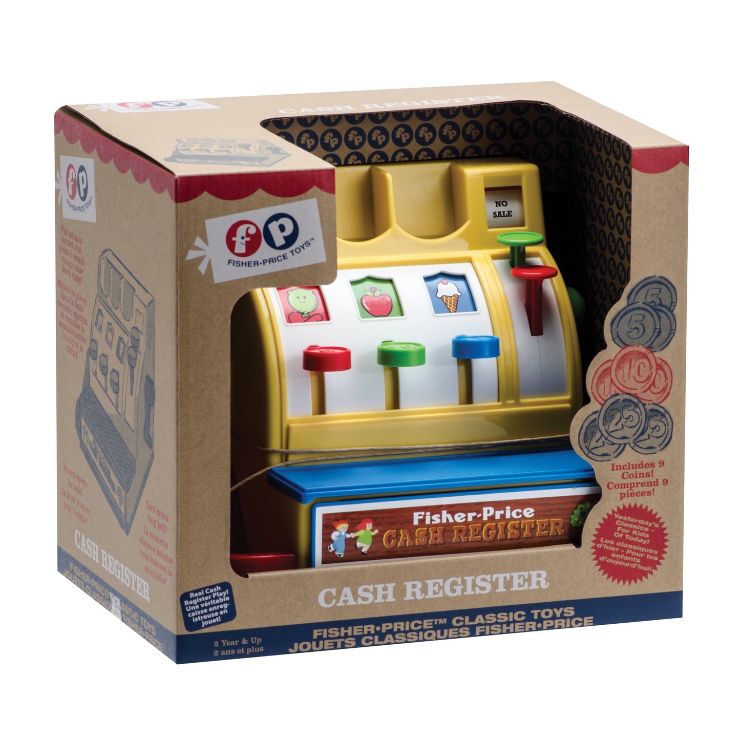 Caisse enregistreuse Vintage Fisher-Price - Schylling