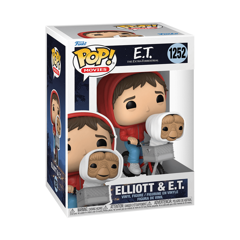 Pop Elliott & E.T. sur la bicyclette - Funko Pop