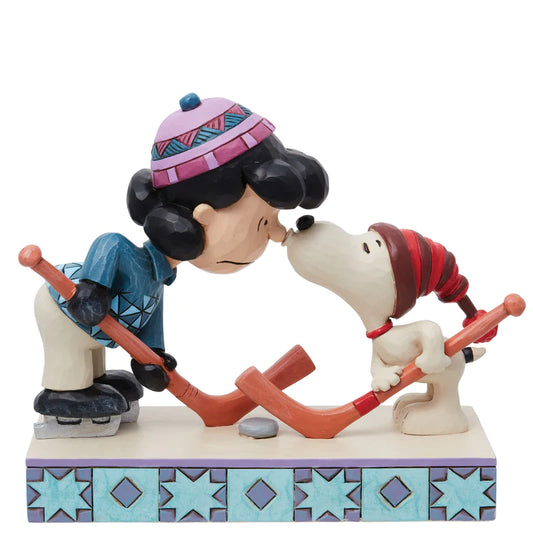 Snoopy & Lucy jouent au Hockey Jim Shore - Enesco