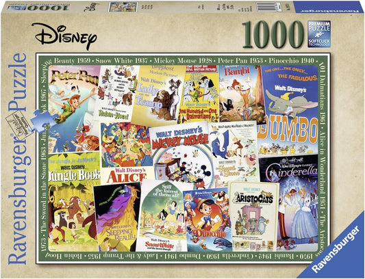 Casse-tête 1000 pièces - Disney Vintage Movie Posters - Ravensburger