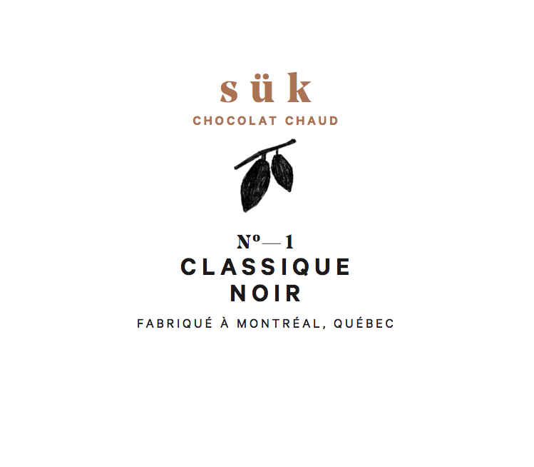 Chocolat chaud classique Noir - SÜK