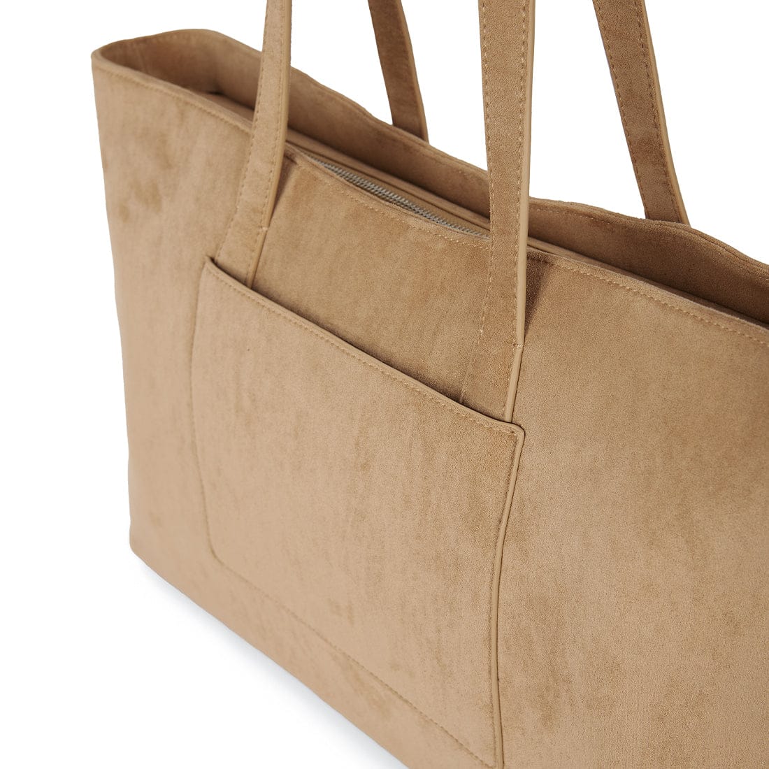 Le Britney Sac fourre-tout en cuir vegan beige - Lambert