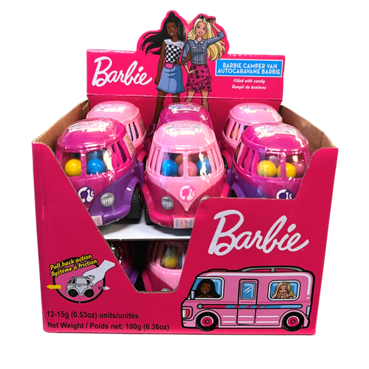 Autocaravane de Barbie avec bonbons