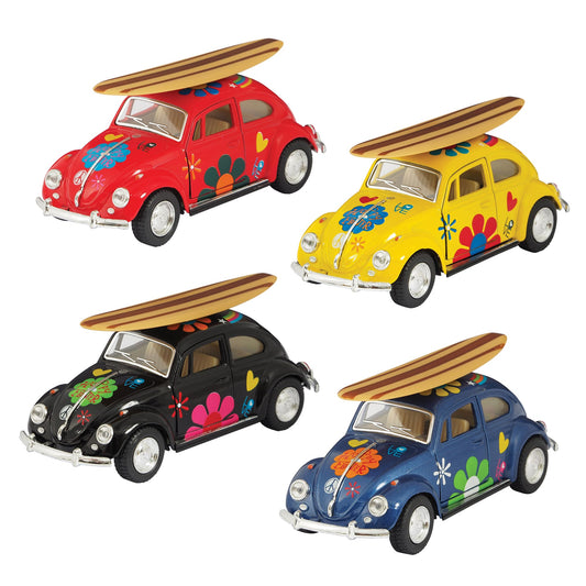 Beetle classique VW avec planche de surf - Schylling