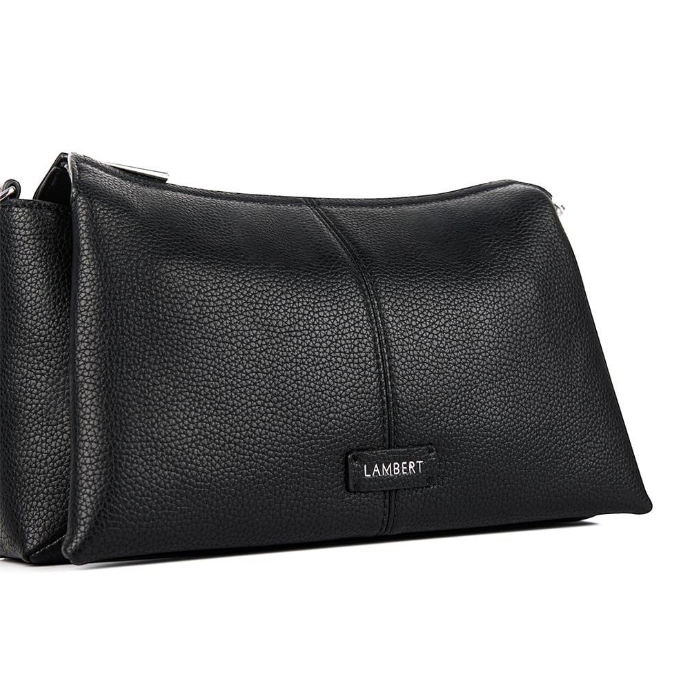 Le Eleanor Sac bandoulière en cuir vegan noir - Lambert
