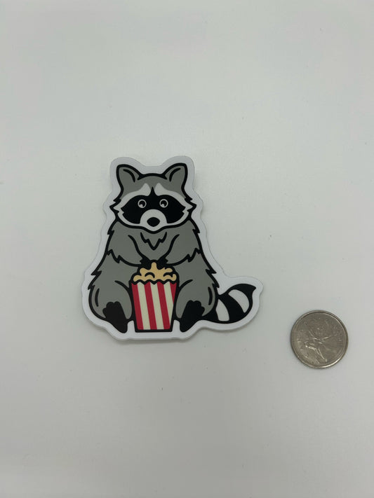 Raton Laveur avec Popcorn - Stickers Northwest