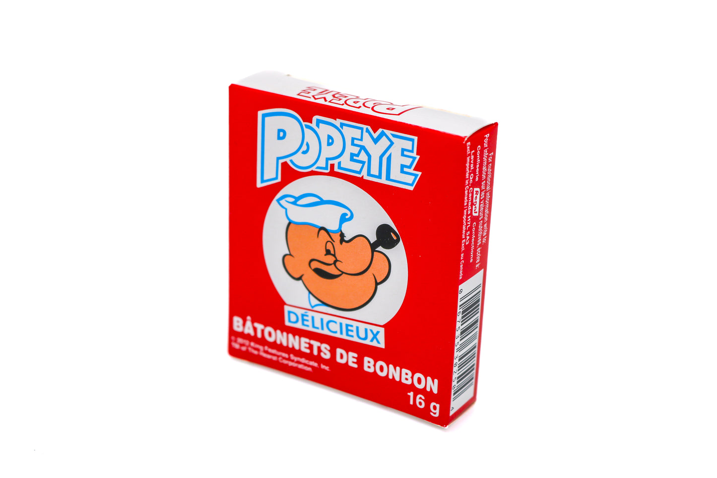 Bâtonnets de bonbons Popeye