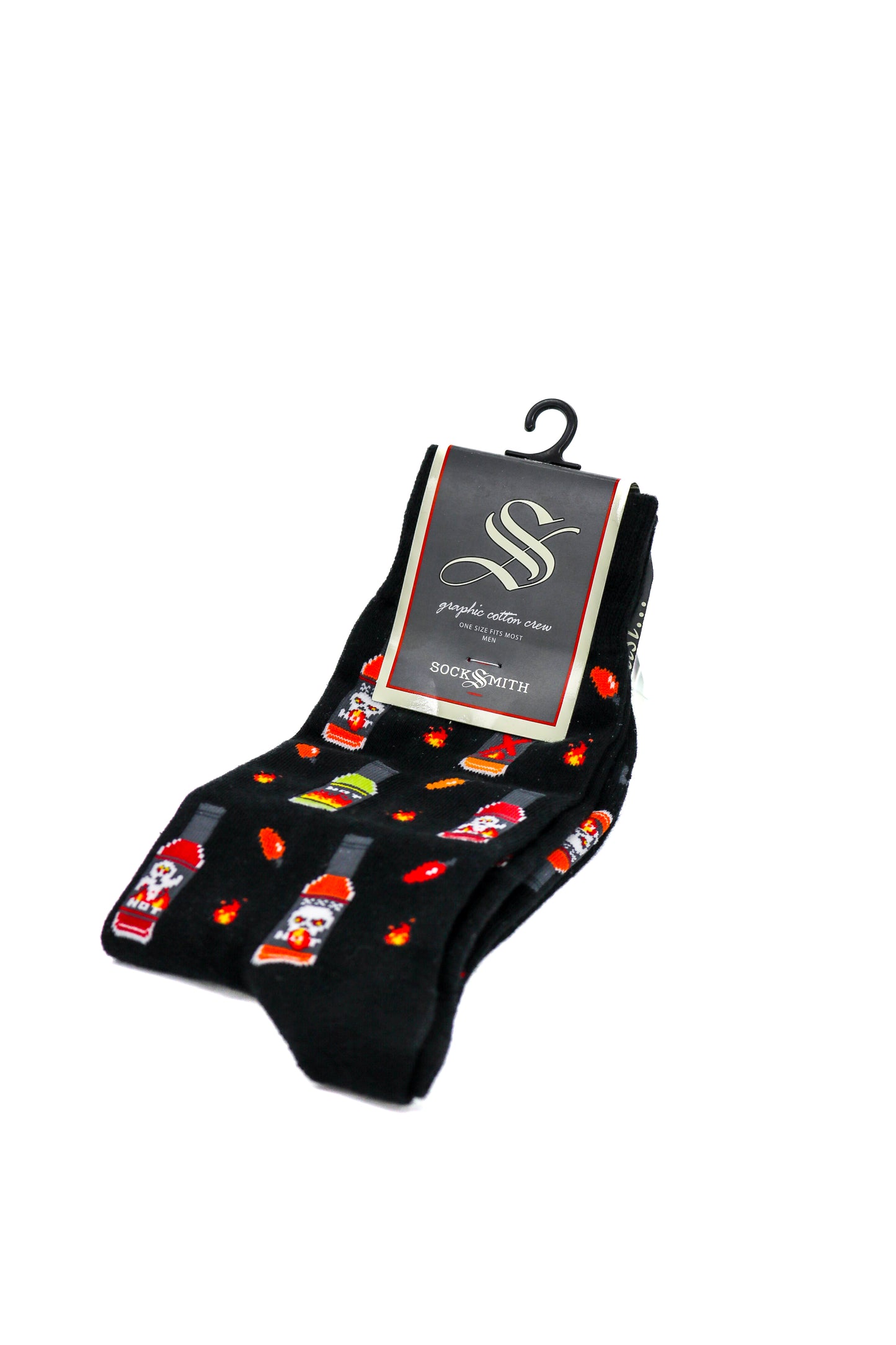 Bas sauce piquante (noir) pour hommes - SockSmith