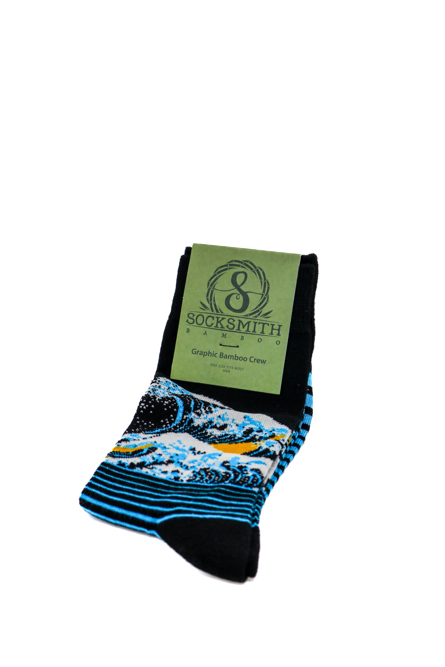 Bas en bambou vagues pour hommes - SockSmith