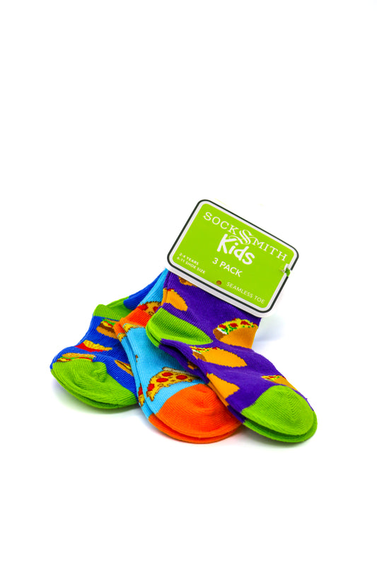 Ensemble de 3 paires de bas Yummy In My Tummy pour enfants - SockSmith