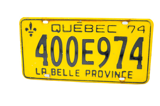 Plaques d'immatriculation vintage