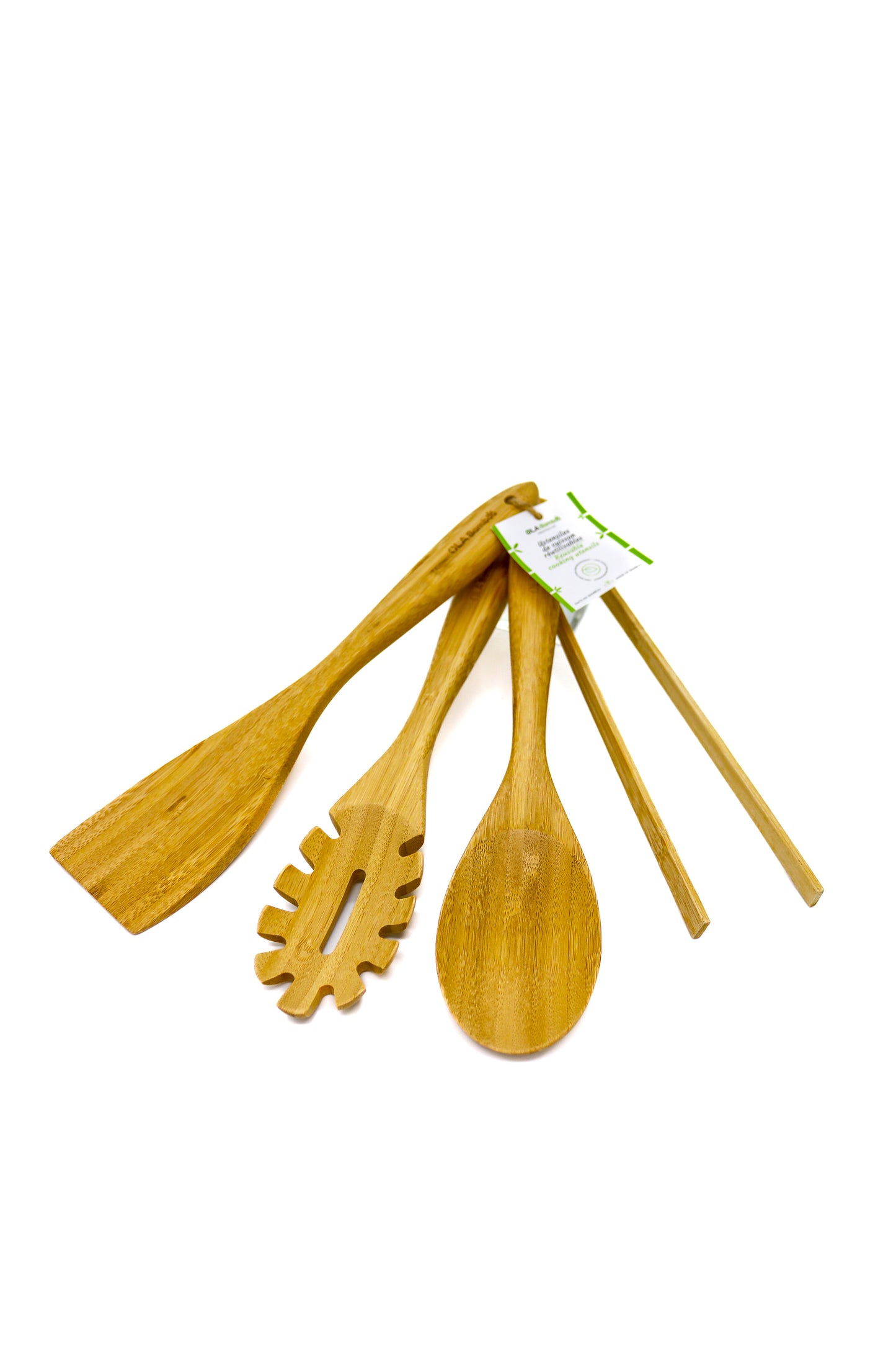 Ustensiles de cuisson en bambou (ensemble de 4) - Ola Bamboo