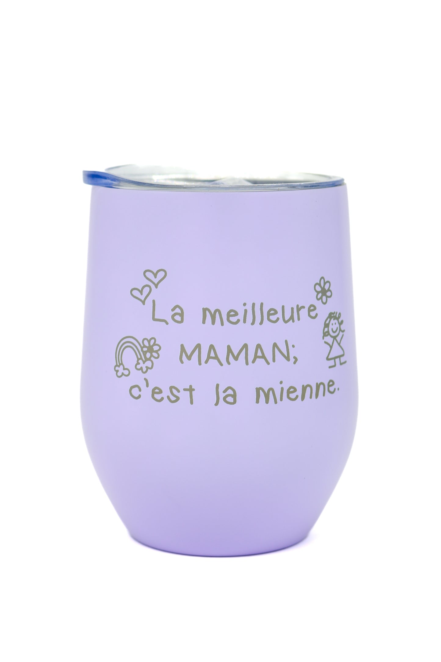 Verre à vin isotherme La meilleure maman; c'est la mienne - La Maison Du Bar