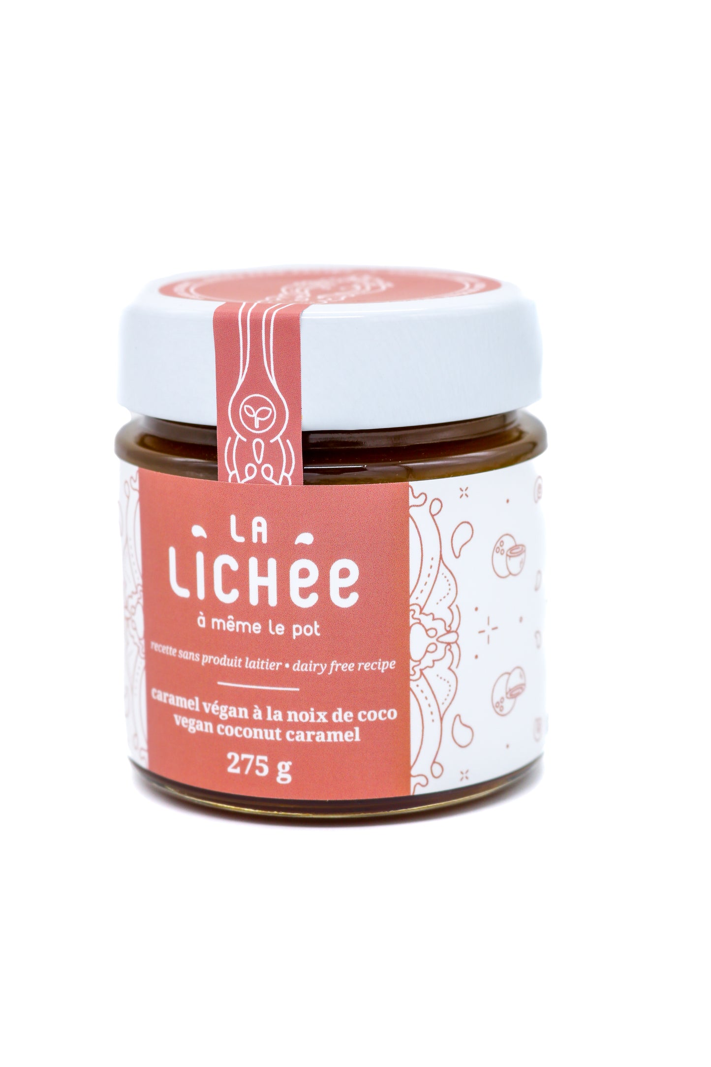 Caramel végan à la noix de coco 250g - La Lichée