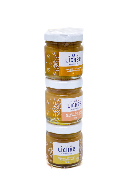 Trio de caramels pâles (3 x 50g) - La Lichée