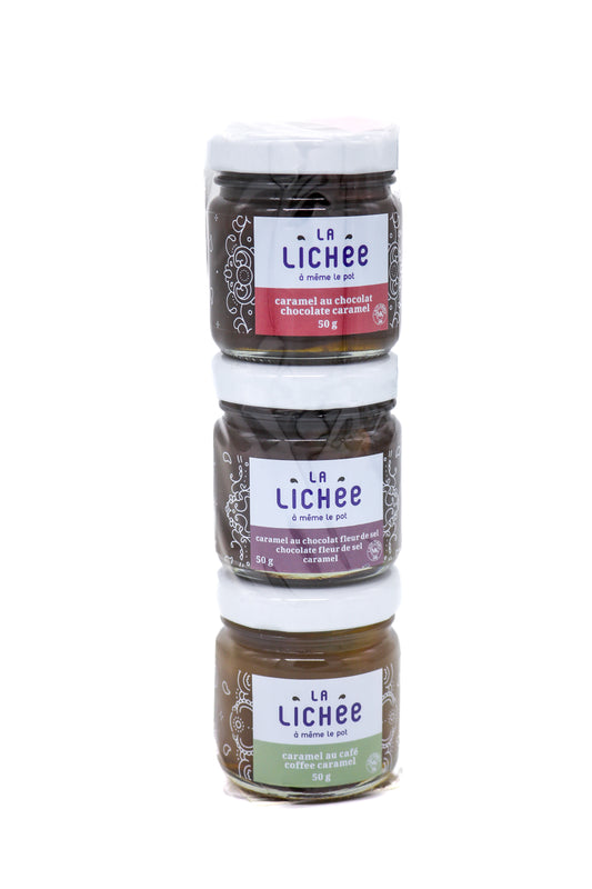 Trio de caramels foncés (3 x 50g) - La Lichée