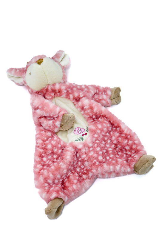 Peluche-doudou Farrah le faon rose - Douglas