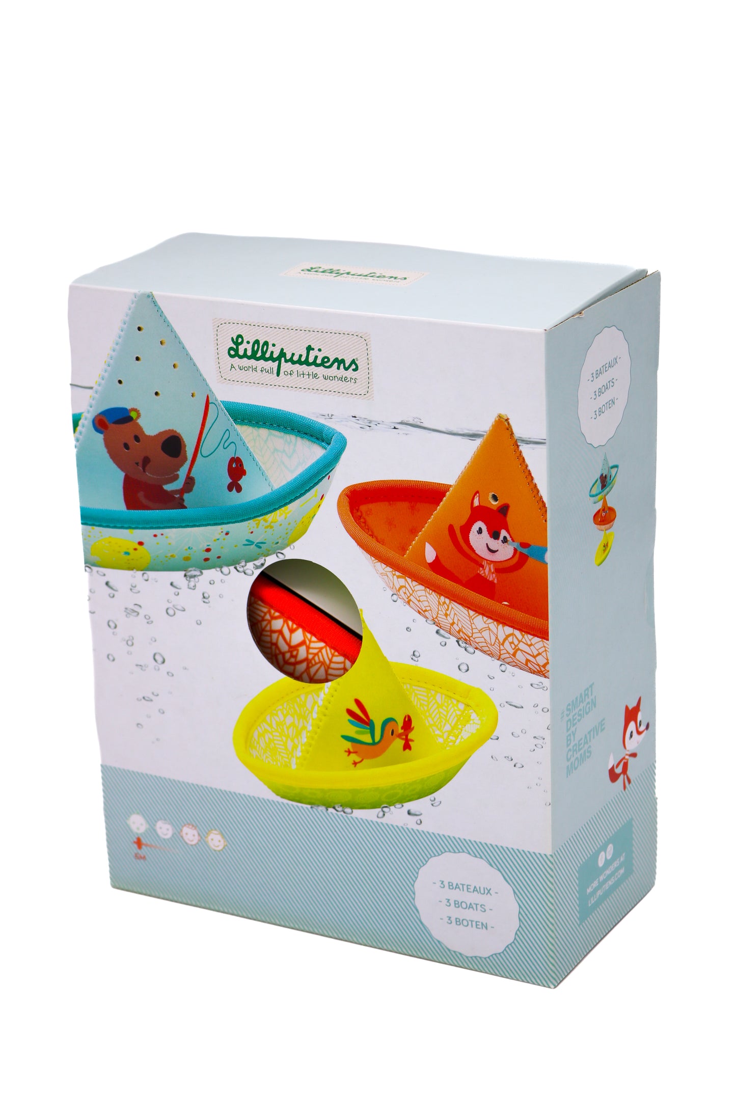 Ensemble de 3 petits bateaux - Lilliputiens