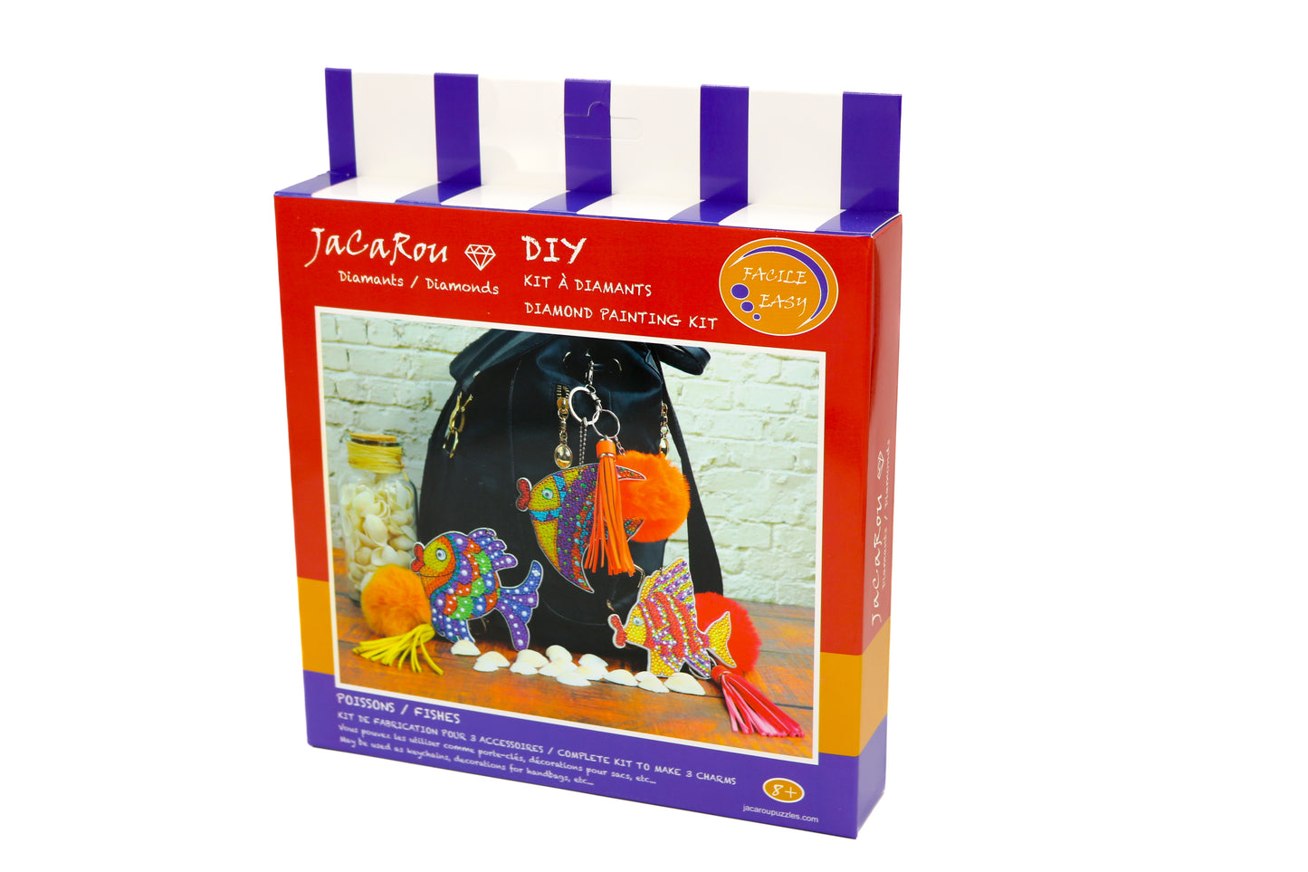 Ensemble de diamants DIY Poisson - JaCaRou Puzzles