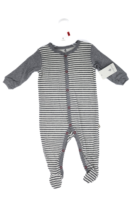 Pyjama rayé gris et blanc pour bébé - Snugabye