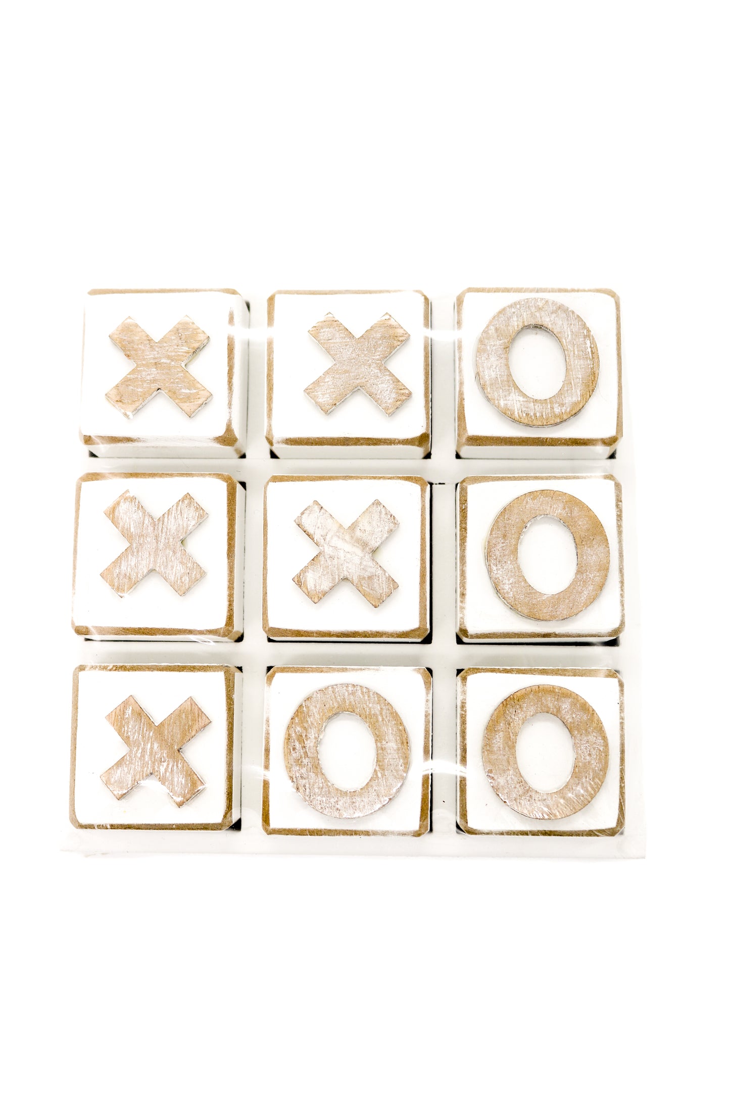 Jeu de Tic Tac Toe en bois - GiftCraft