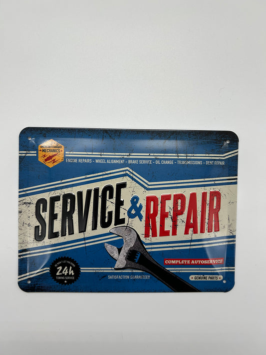 Enseigne Service & Repair - Nostalgic Art