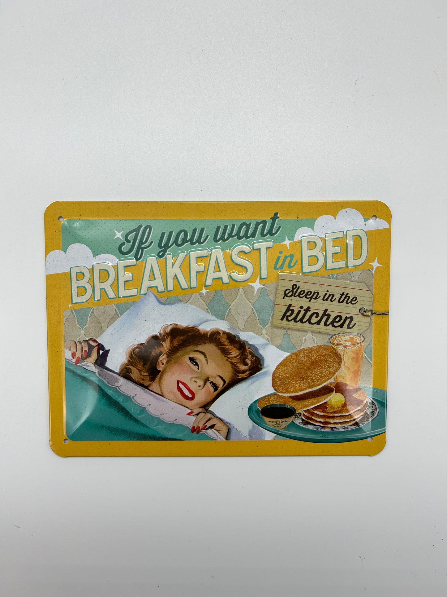 Enseigne Breakfast in Bed - Nostalgic Art