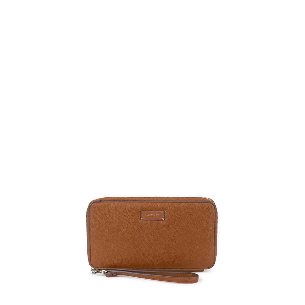 Le Inès Étui à passeport familial en cuir vegan noir - Lambert