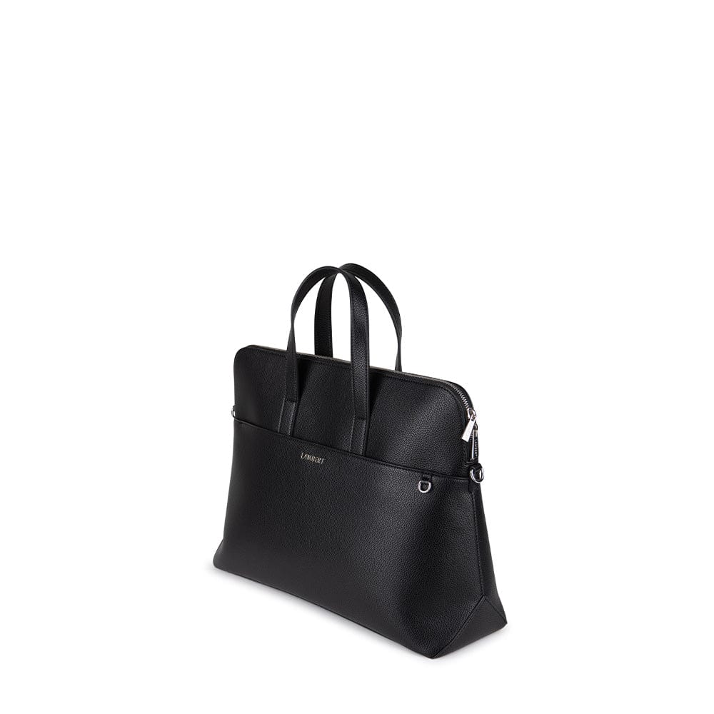 Le Malorie Mallette 2-en-1 en cuir vegan noir - Lambert