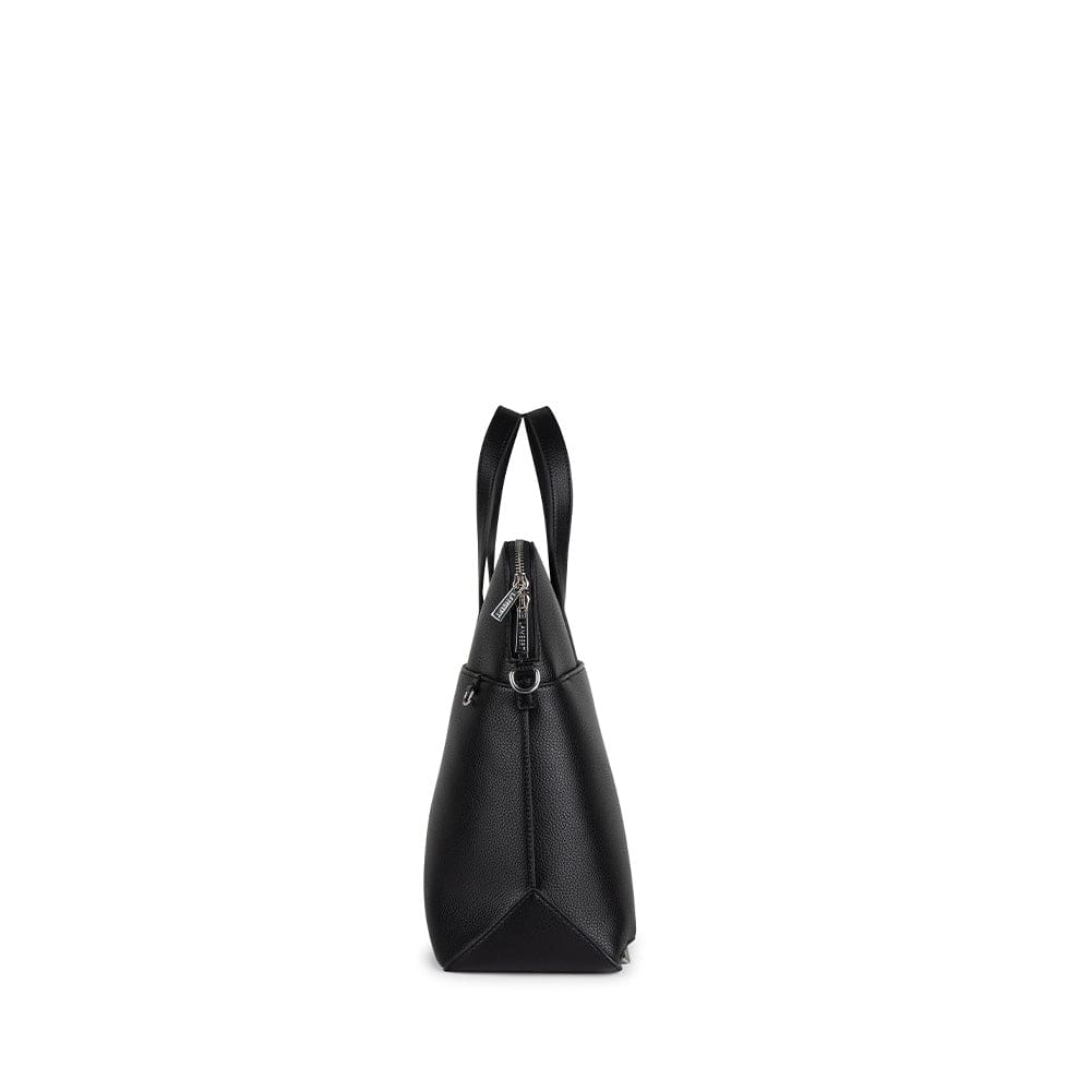 Le Malorie Mallette 2-en-1 en cuir vegan noir - Lambert