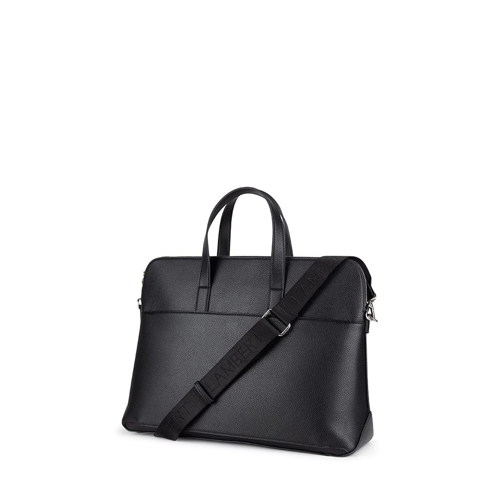 Le Malorie Mallette 2-en-1 en cuir vegan noir - Lambert