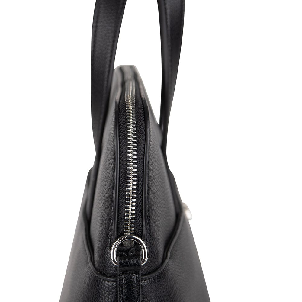Le Malorie Mallette 2-en-1 en cuir vegan noir - Lambert