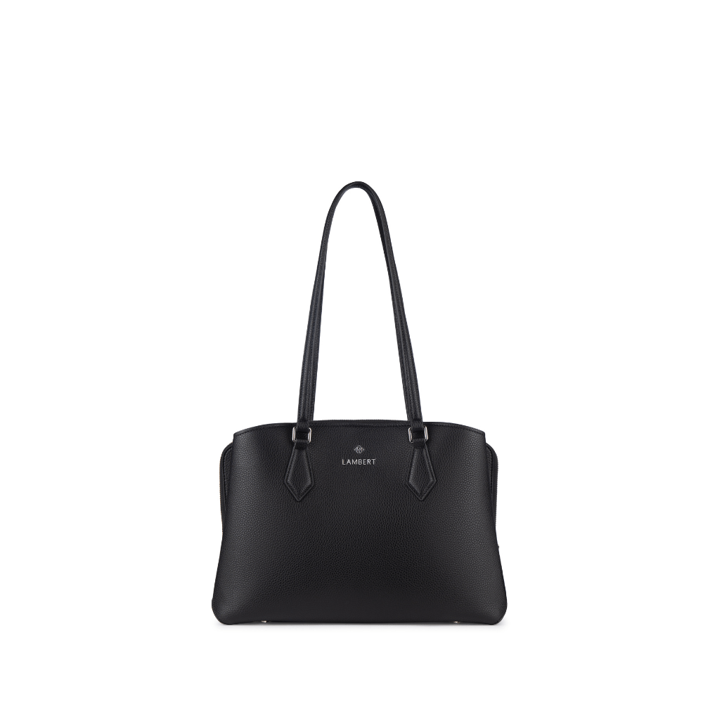 Le Maya Sac fourre-tout en cuir vegan noir - Lambert