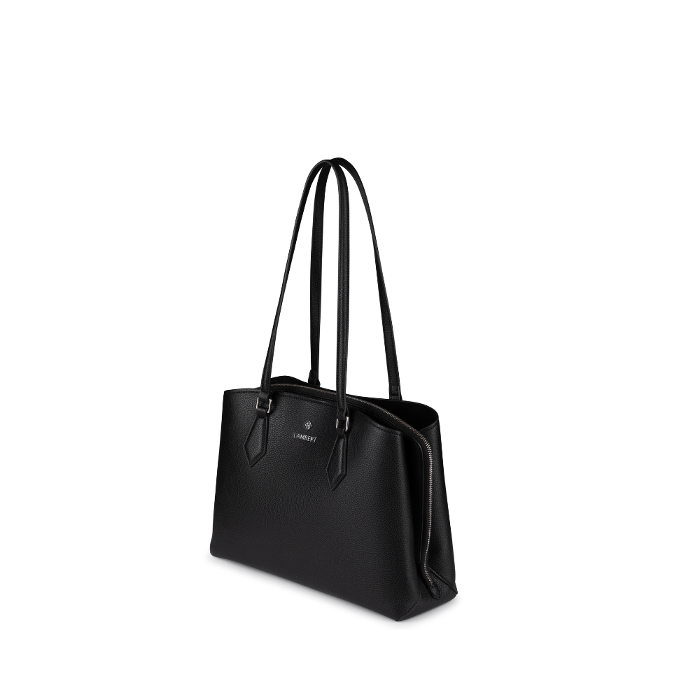 Le Maya Sac fourre-tout en cuir vegan noir - Lambert