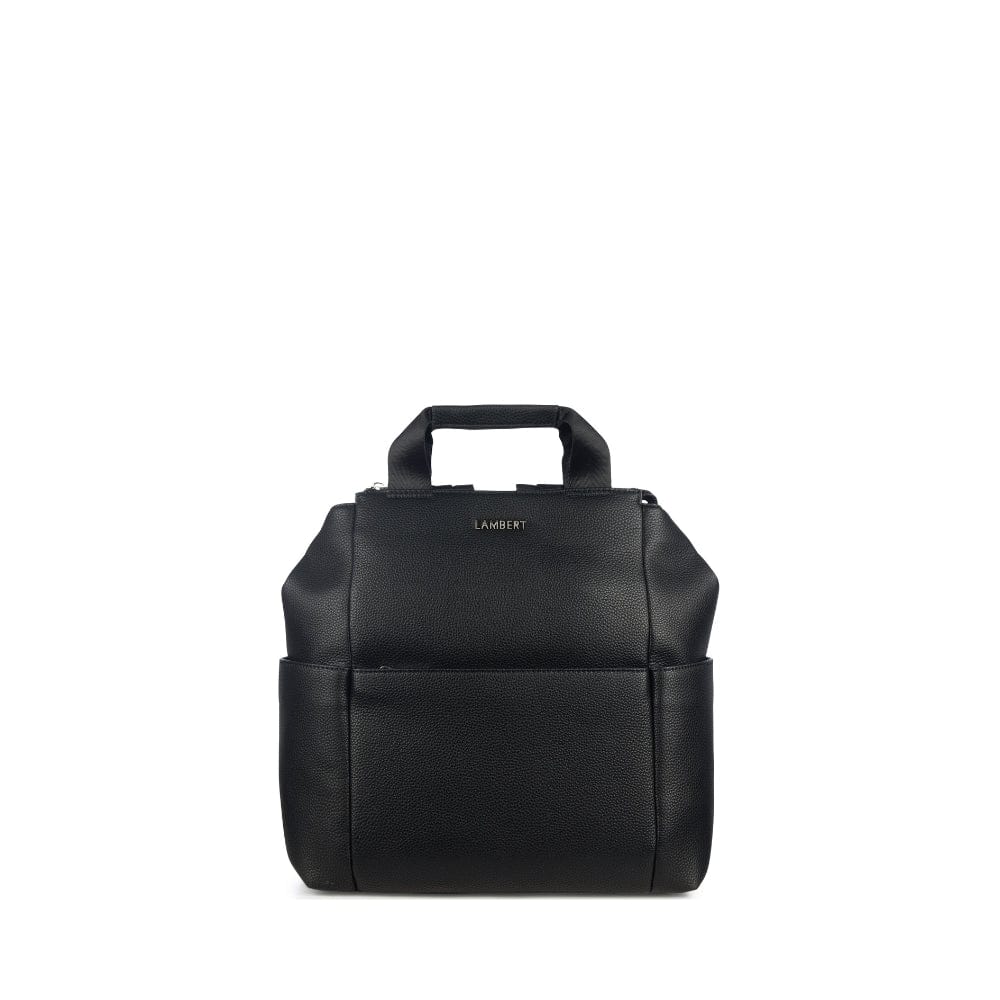 Le Nala Sac à couches en cuir vegan noir recyclé - Lambert
