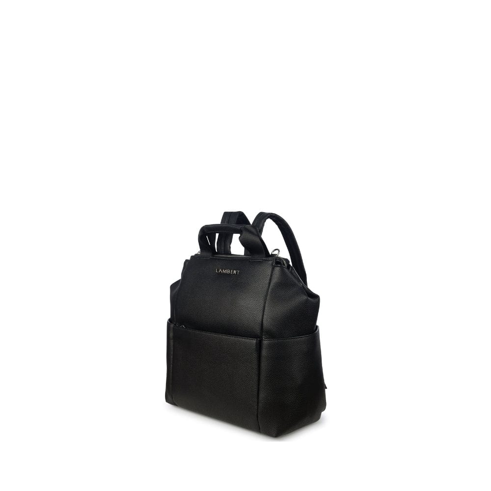 Le Nala Sac à couches en cuir vegan noir recyclé - Lambert