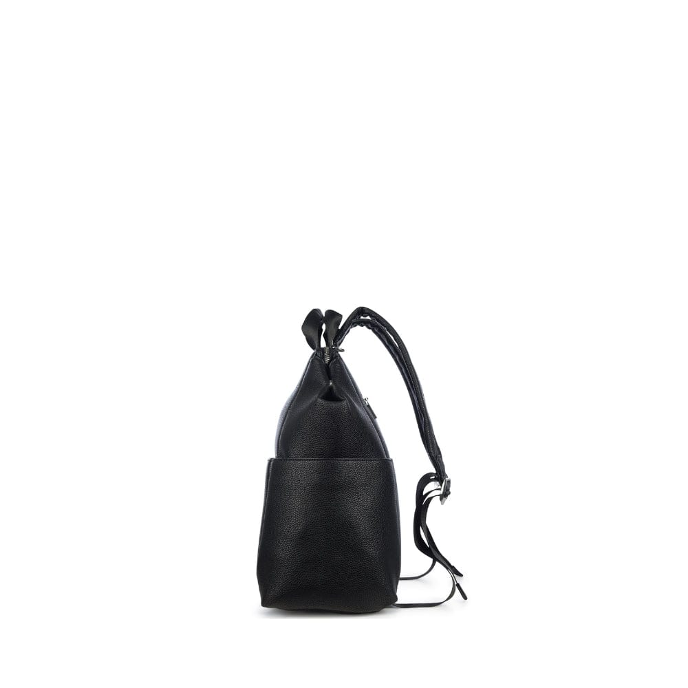 Le Nala Sac à couches en cuir vegan noir recyclé - Lambert